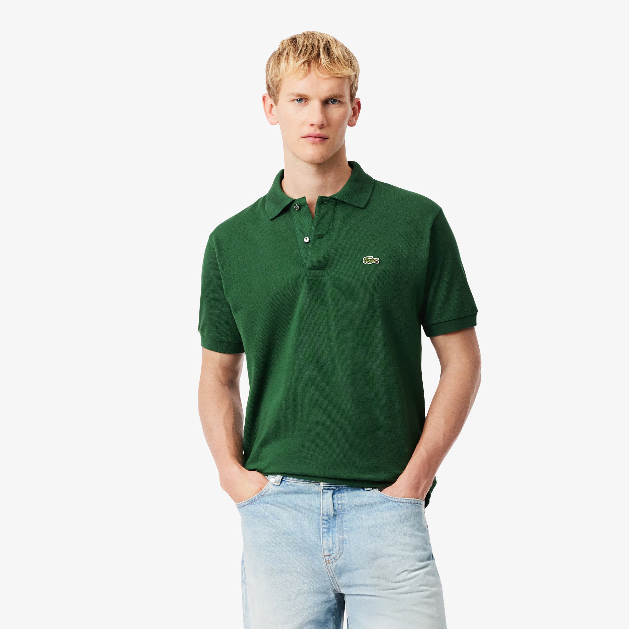 LACOSTE Polo majica zelena