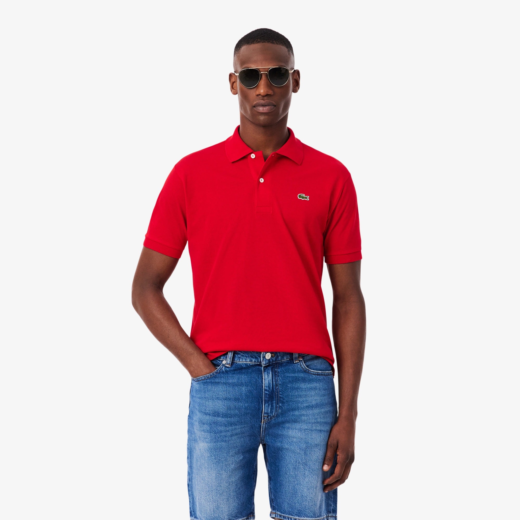 LACOSTE Polo majica crvena