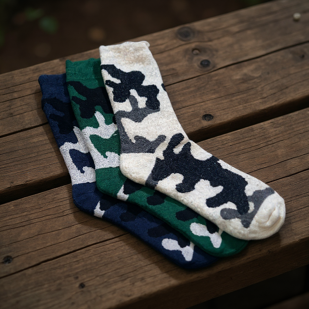 BLEUR Termo unisex čarape camouflage