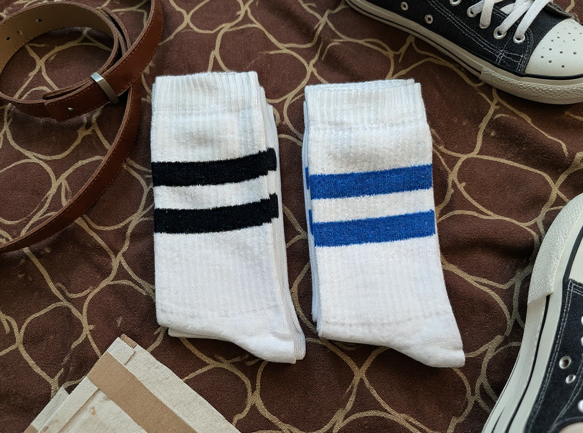 BLEUR Muške sportske čarape (crno-plave)