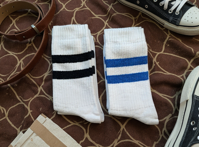 BLEUR Muške sportske čarape (crno-plave)