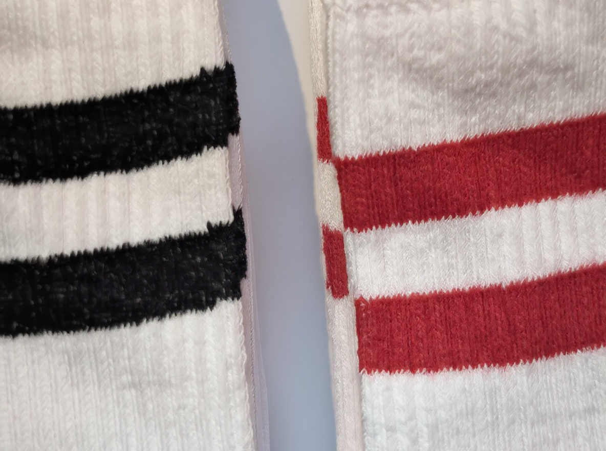 BLEUR Muške sportske čarape (crno i crvene)